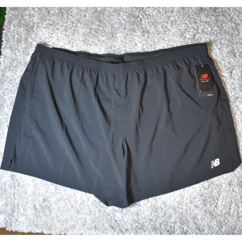 New Balance Accelerate NBDry 5" Lined Running Shorts Men's Size 5XL Black NWT